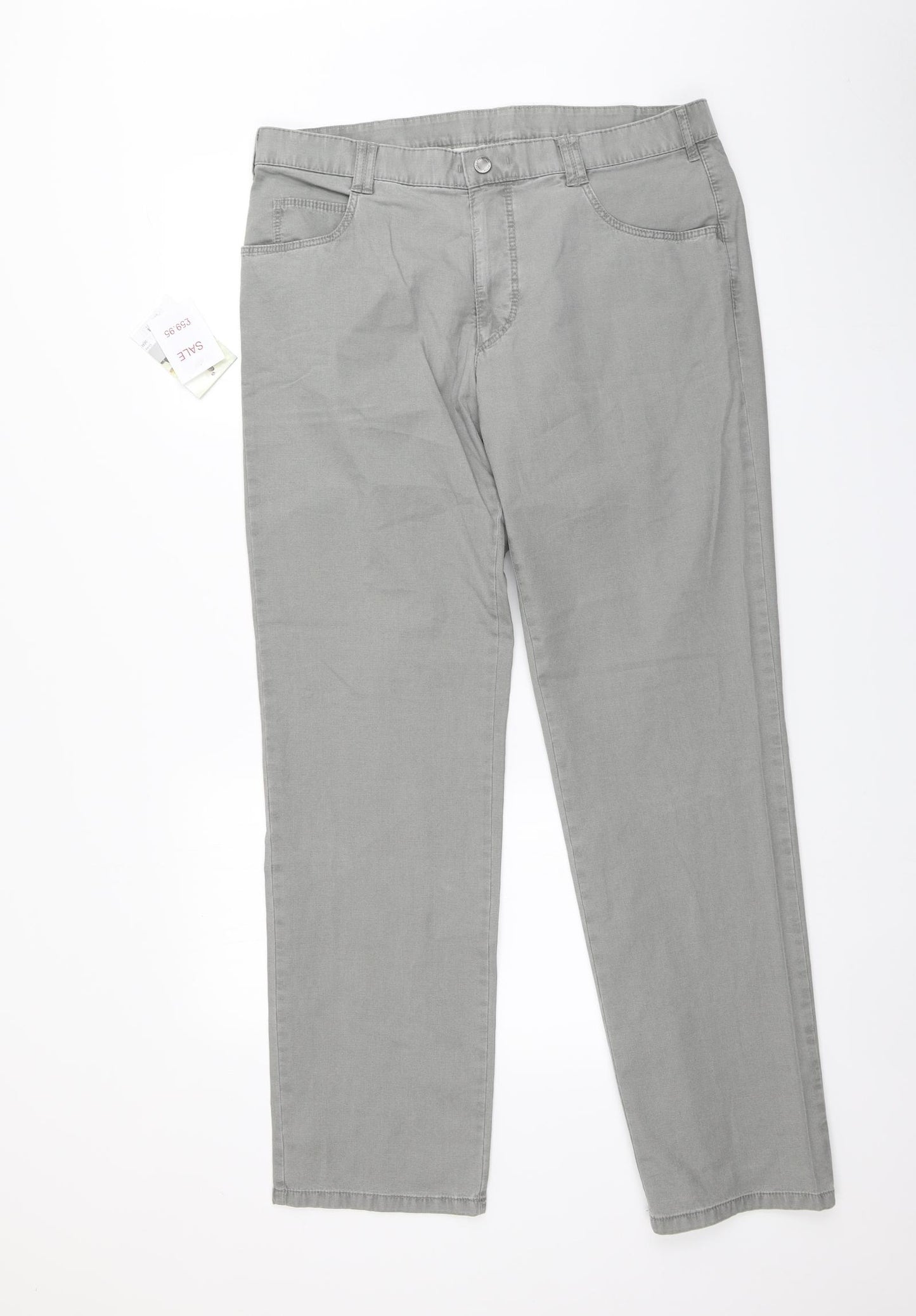 Meyer Mens Grey   Straight Jeans Size 36 in L32 in