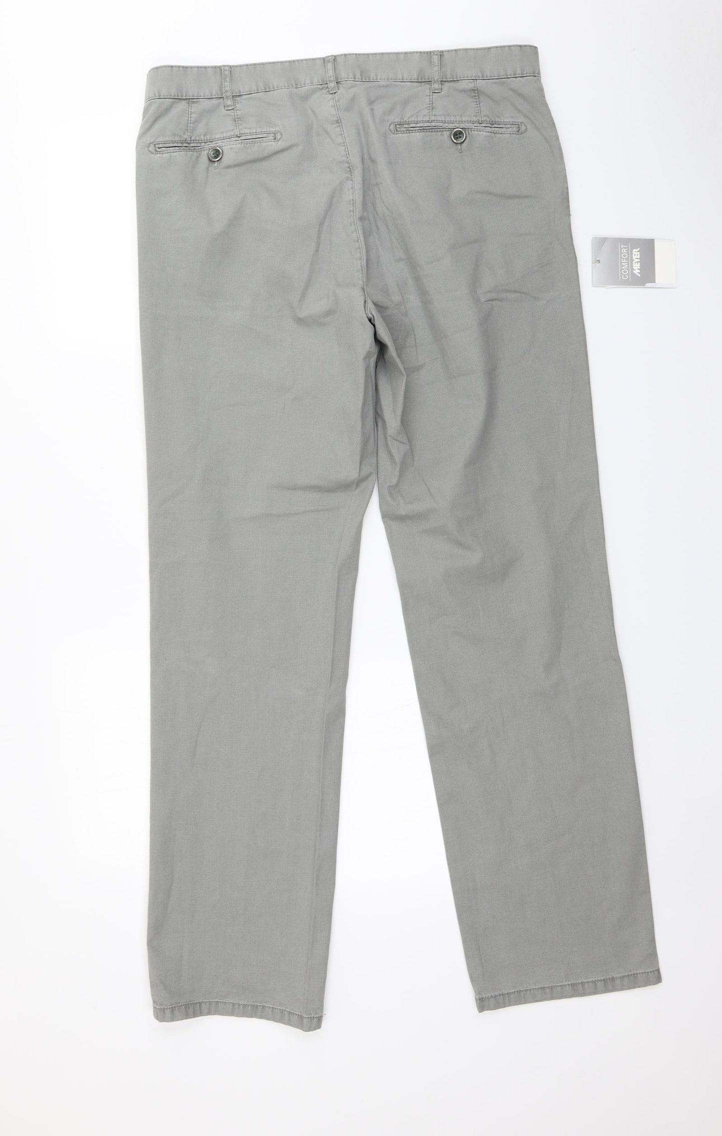 Meyer Mens Grey   Straight Jeans Size 36 in L32 in