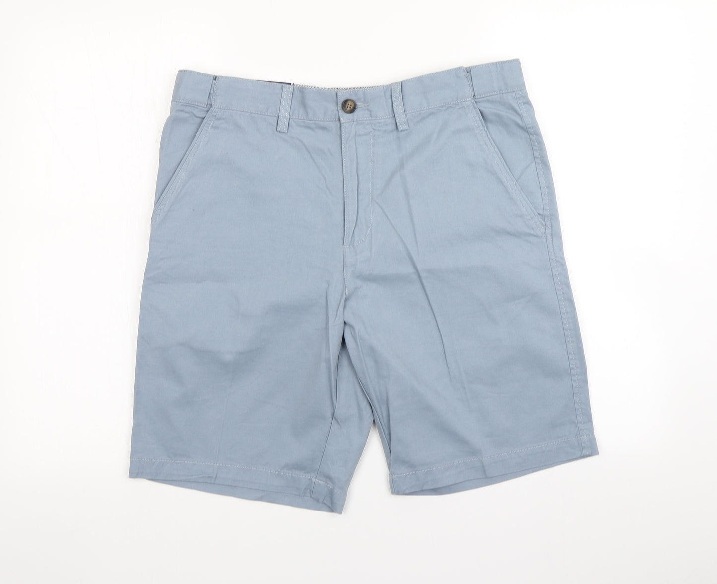 Marks and Spencer Mens Blue   Chino Shorts Size 34 in