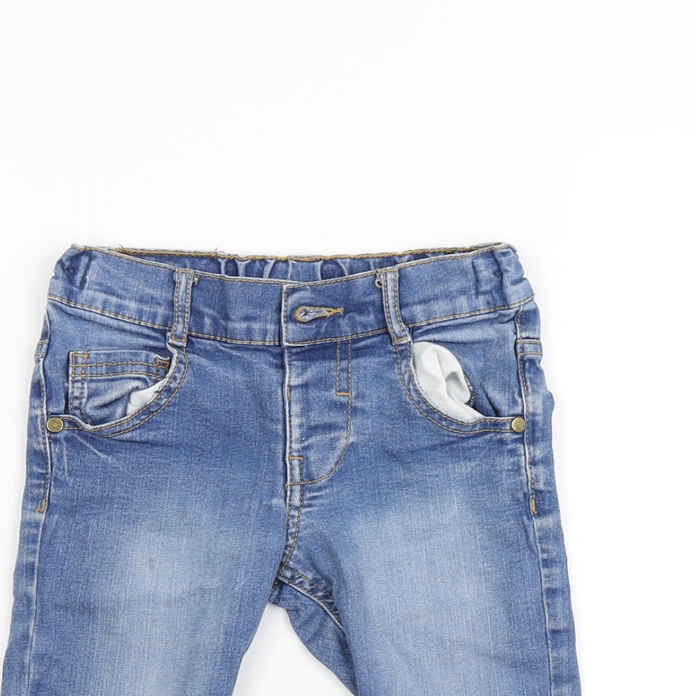 F&F Girls Blue   Cut-Off Shorts Size 4-5 Years