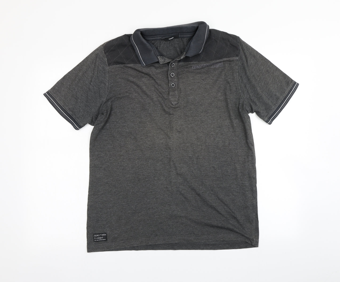 George Mens Grey    Polo Size M