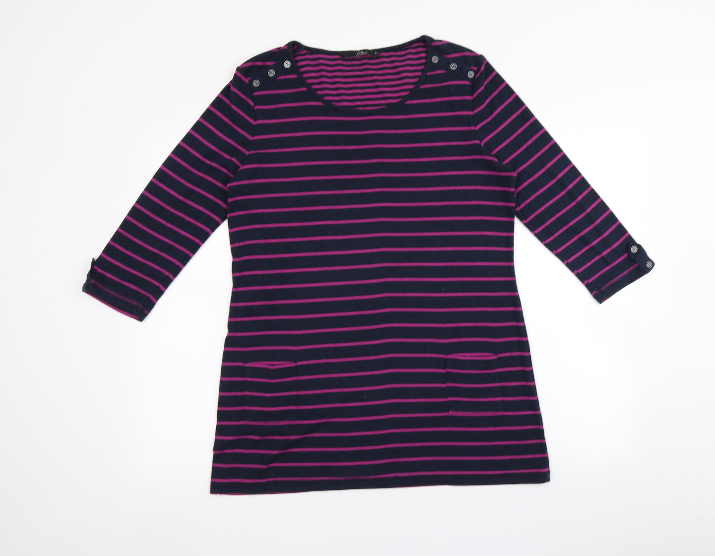 BM casual Womens Purple Striped  Pullover Jumper Size M
