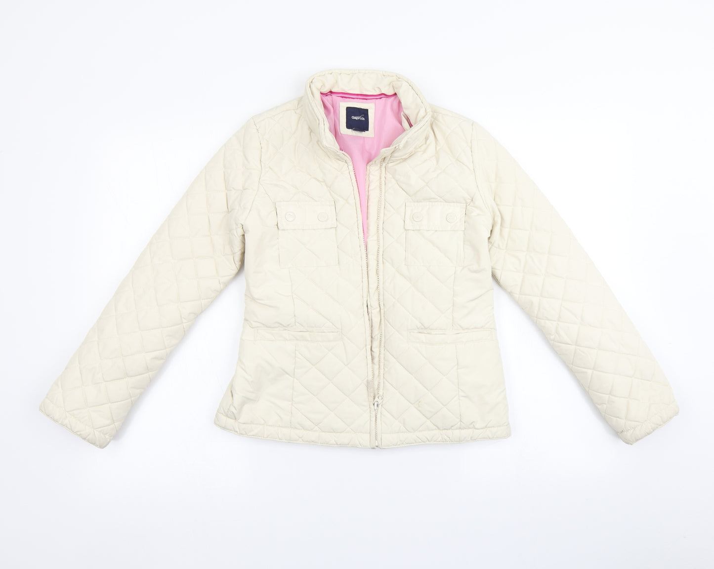 Gap Girls Ivory   Puffer Jacket Coat Size 12 Years