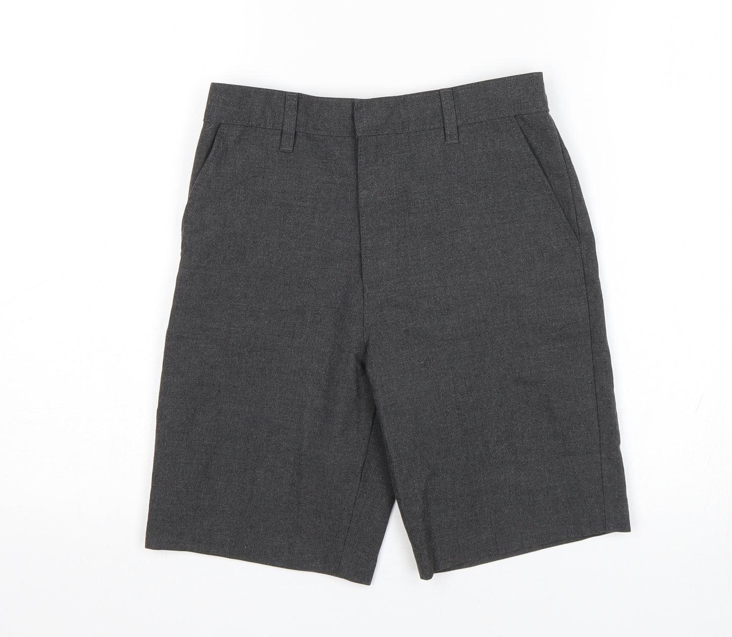 M&S Boys Grey   Bermuda Shorts Size 8-9 Years - School Shorts