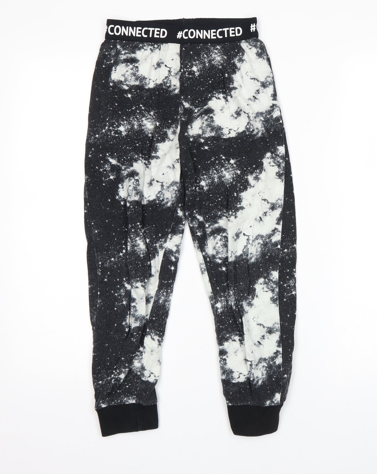 NEXT Girls Multicoloured Geometric  Sweatpants Trousers Size 9 Months