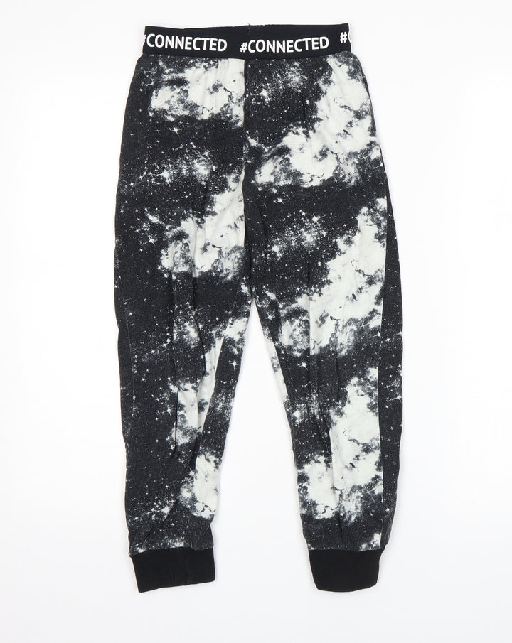 NEXT Girls Multicoloured Geometric  Sweatpants Trousers Size 9 Months