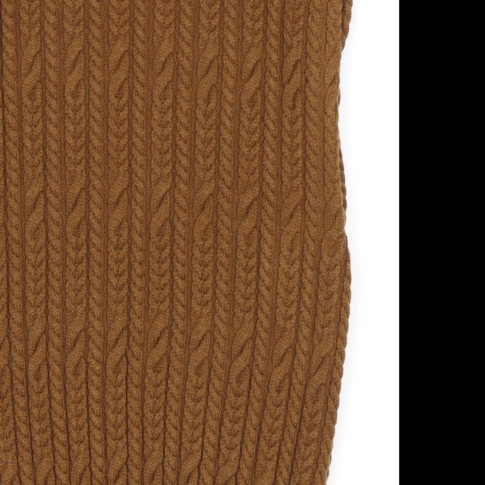 Zara Womens Brown   Vest Jumper Size S