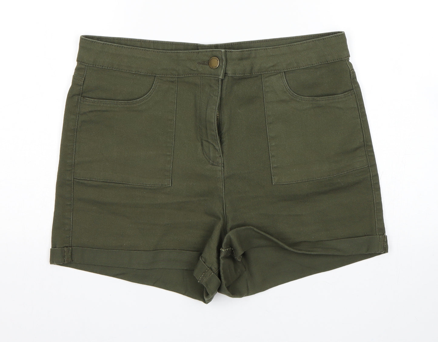 Papaya Womens Green   Bermuda Shorts Size 12