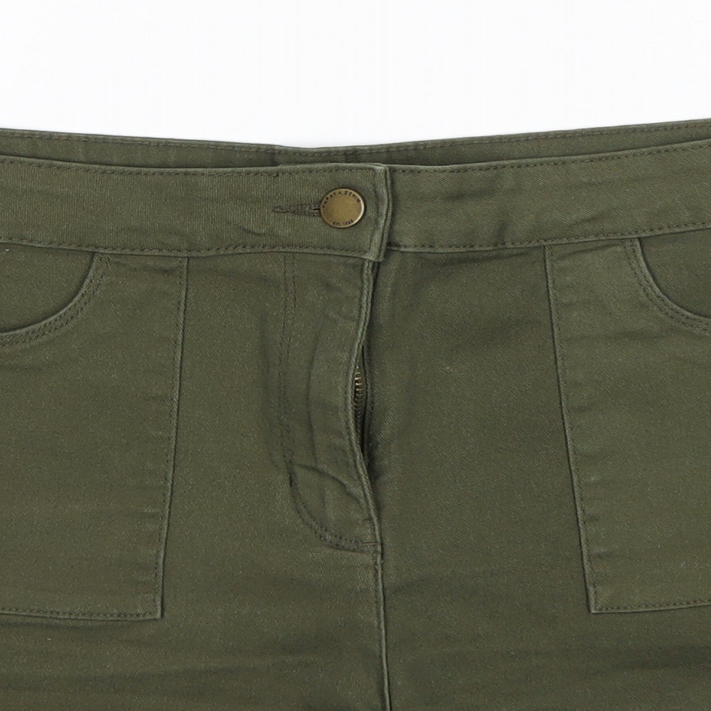 Papaya Womens Green   Bermuda Shorts Size 12