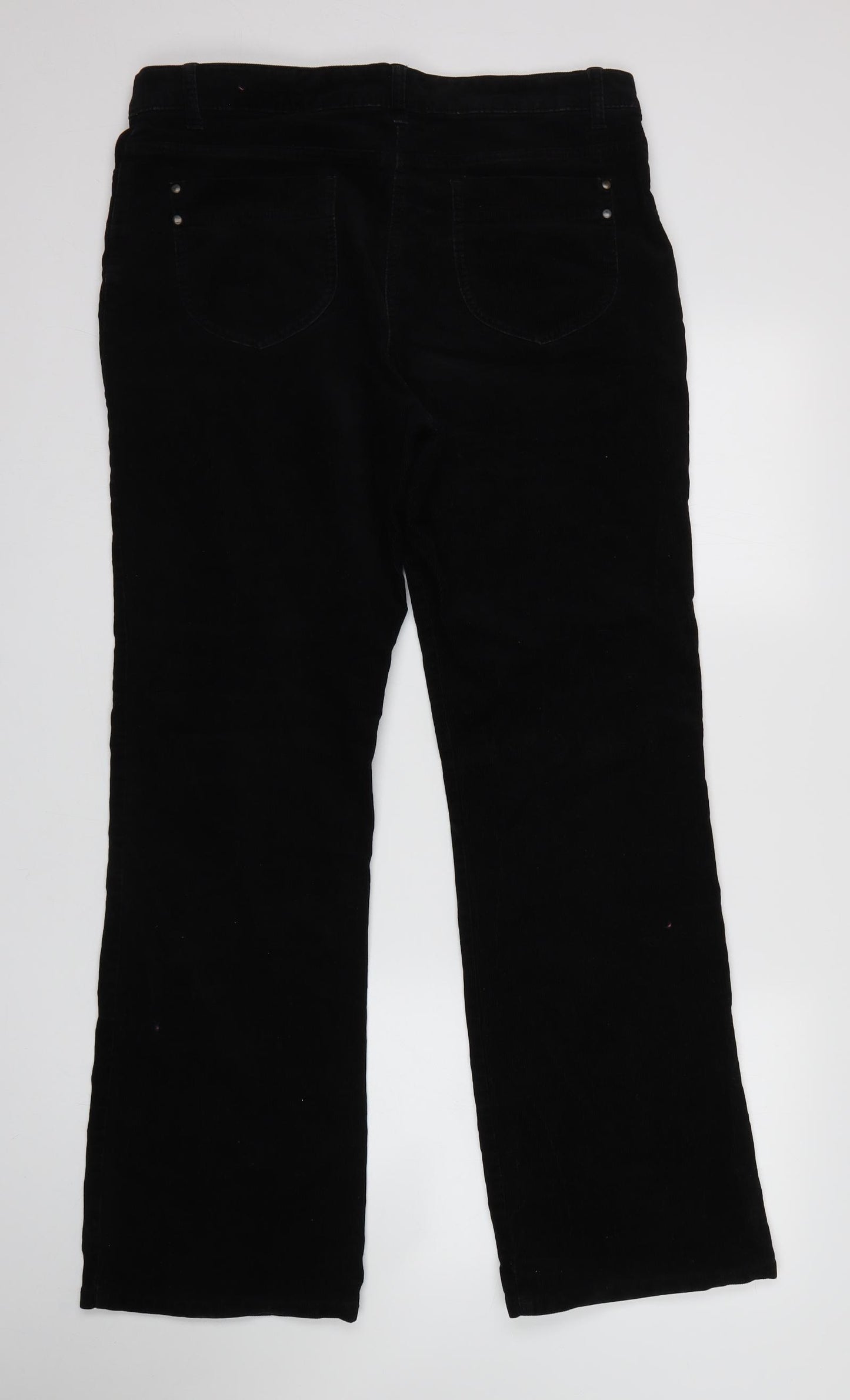 M&S Womens Black   Bootcut Jeans Size 14 L31 in