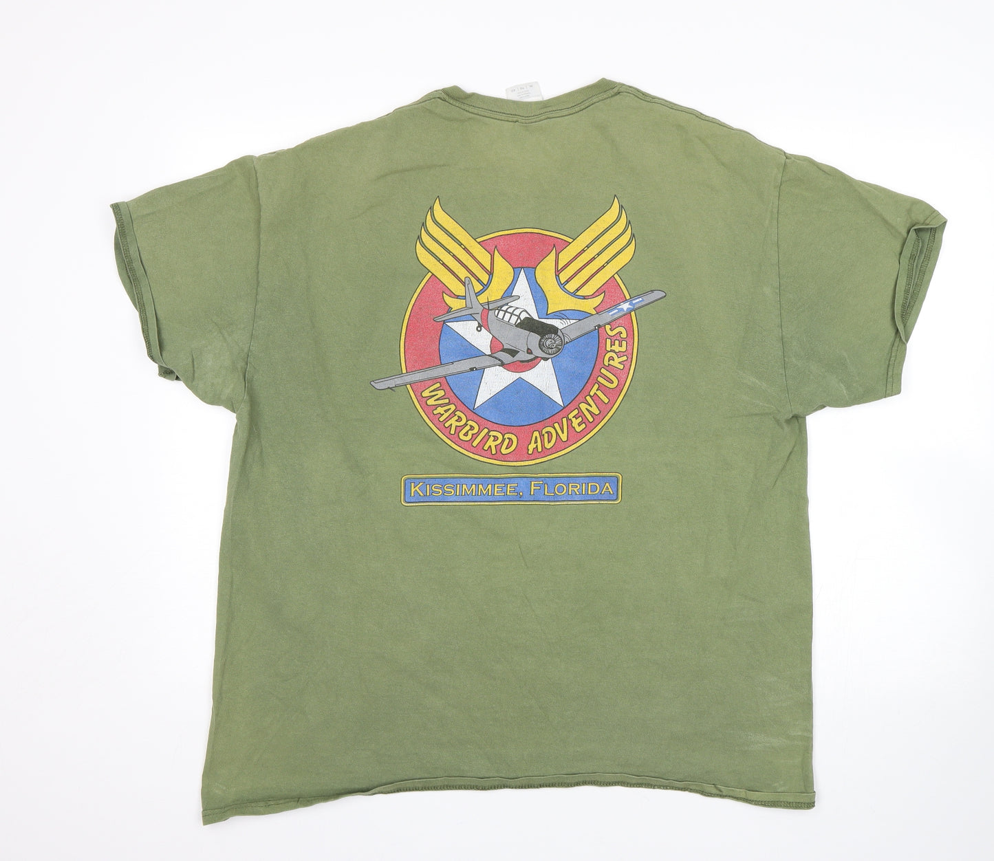 Gildan Mens Green    T-Shirt Size XL