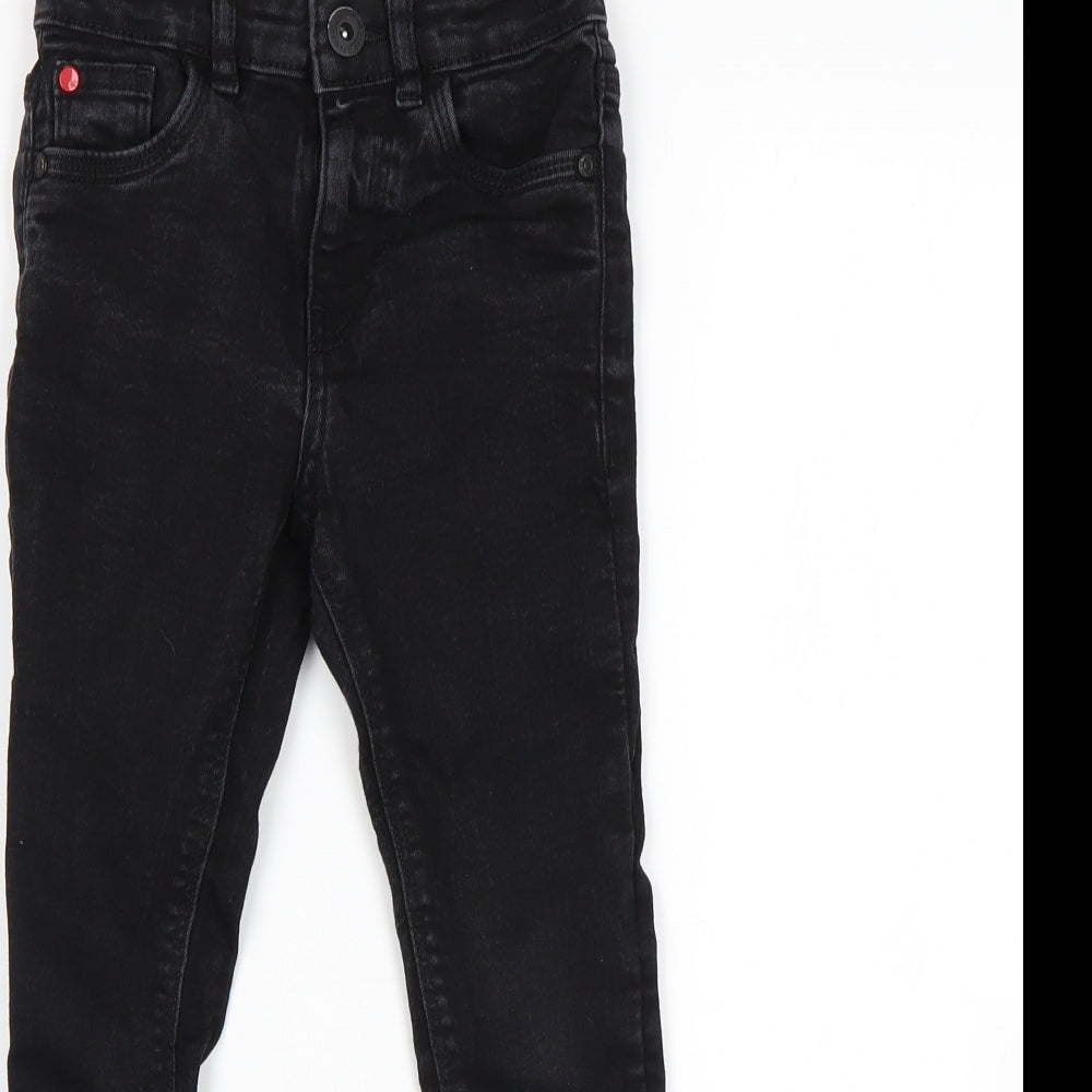 Matalan Boys Black   Skinny Jeans Size 7 Years