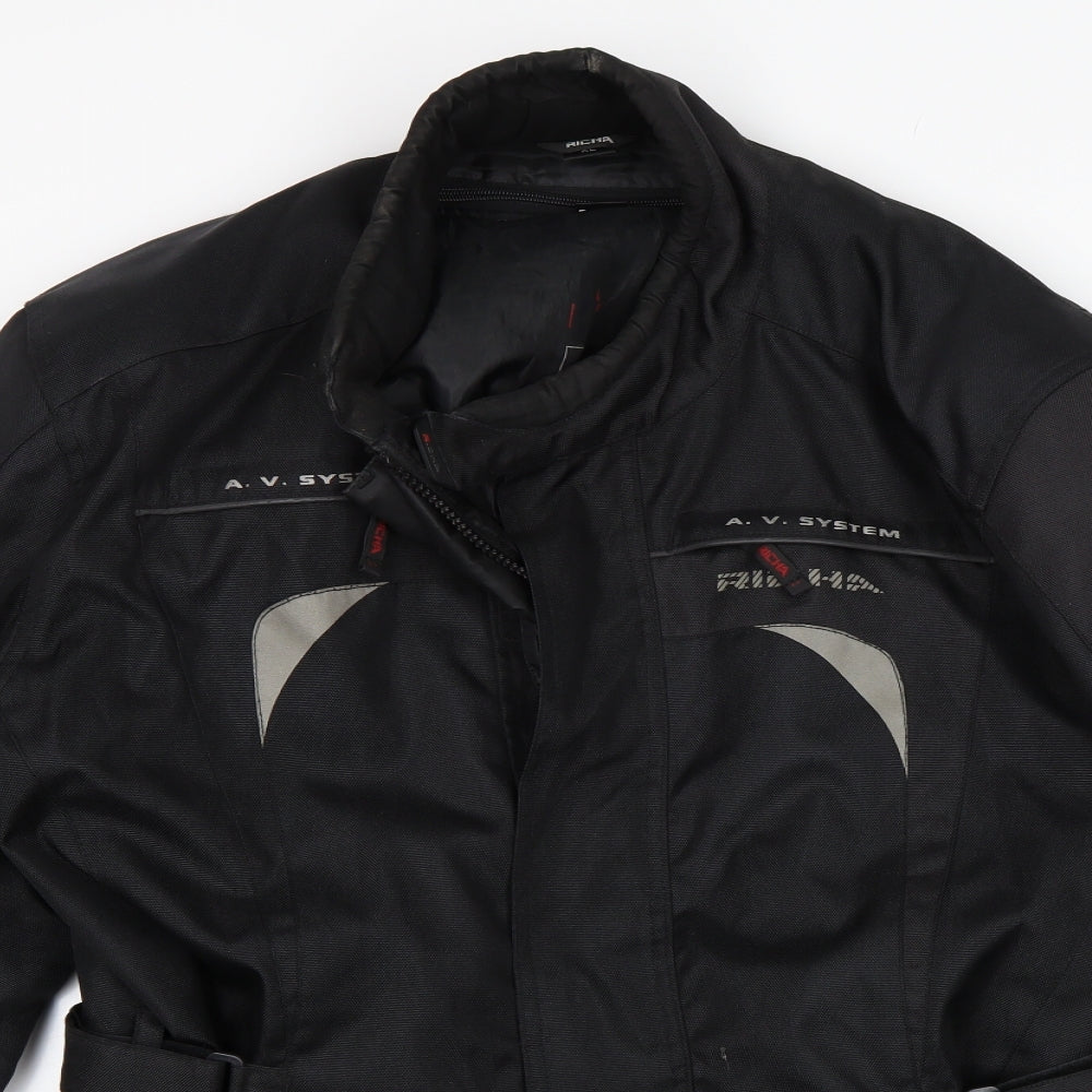 Richa Mens Black   Biker Coat Size XL