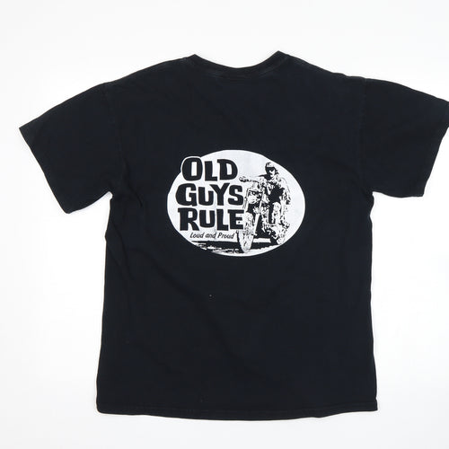 Old Guys Rule Mens Blue    T-Shirt Size M