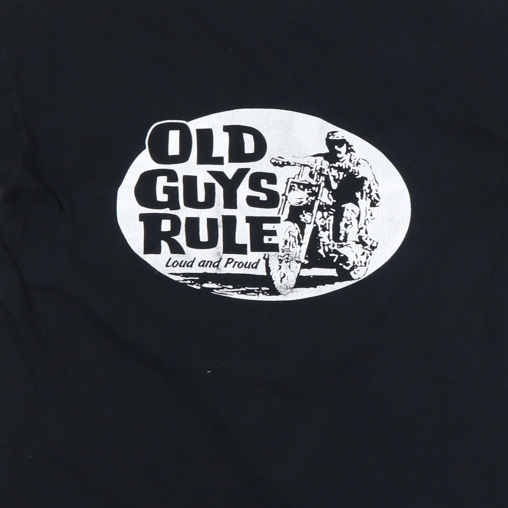 Old Guys Rule Mens Blue    T-Shirt Size M