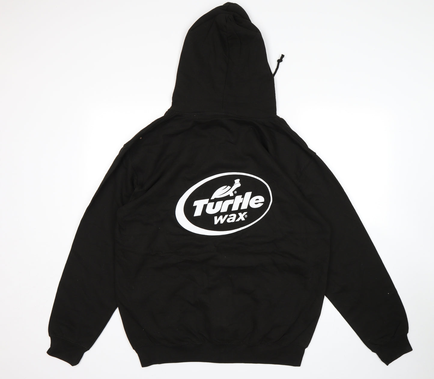 Awdis Mens Black   Full Zip Hoodie Size L