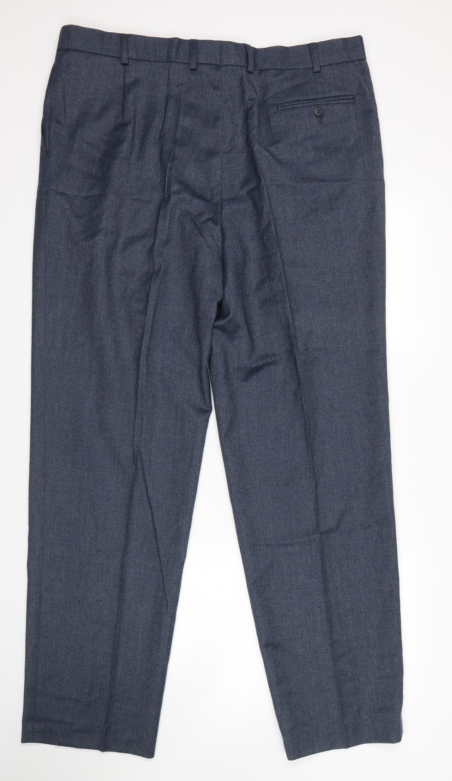 M&S Mens Blue   Trousers  Size 40 L33 in