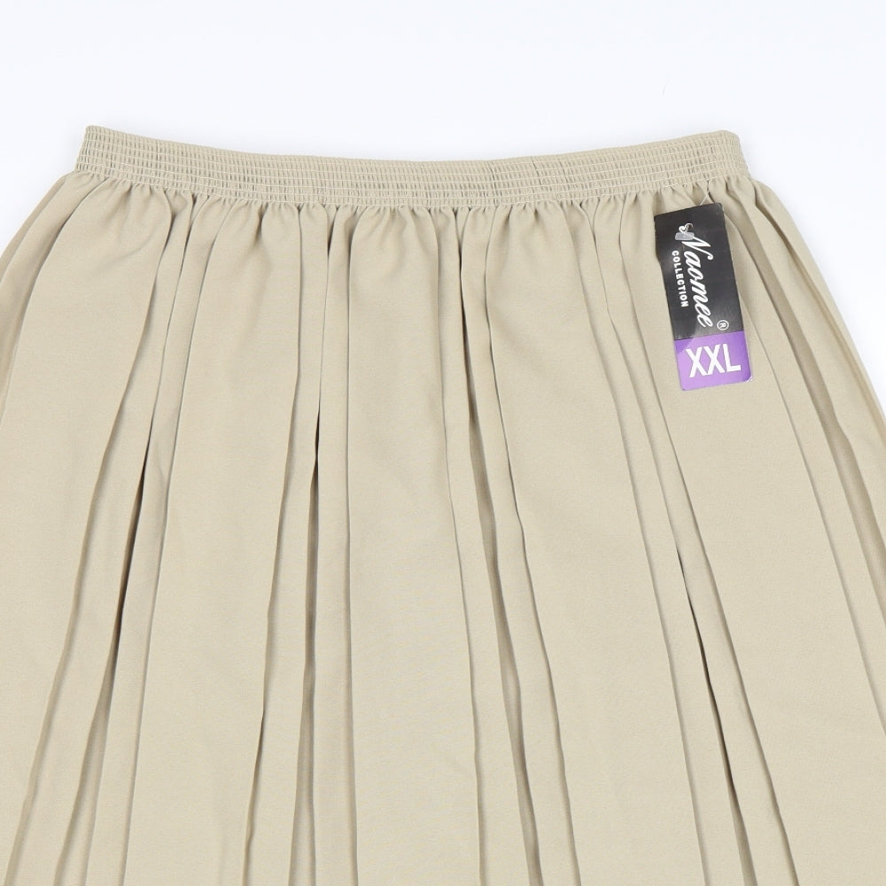Naomee Womens Beige   Pettiskirt Skirt Size 2XL