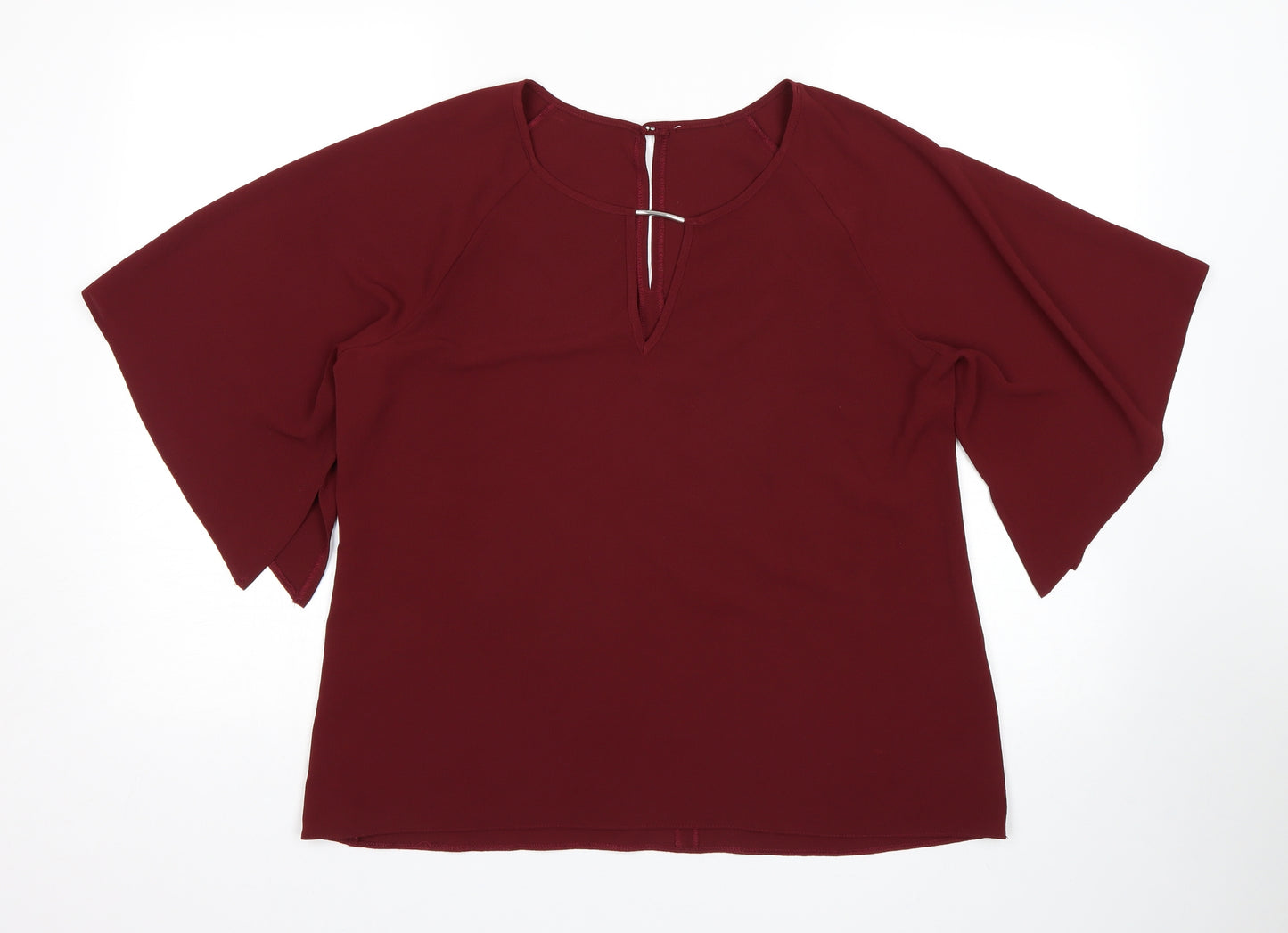 Matalan Womens Red   Basic Blouse Size 12