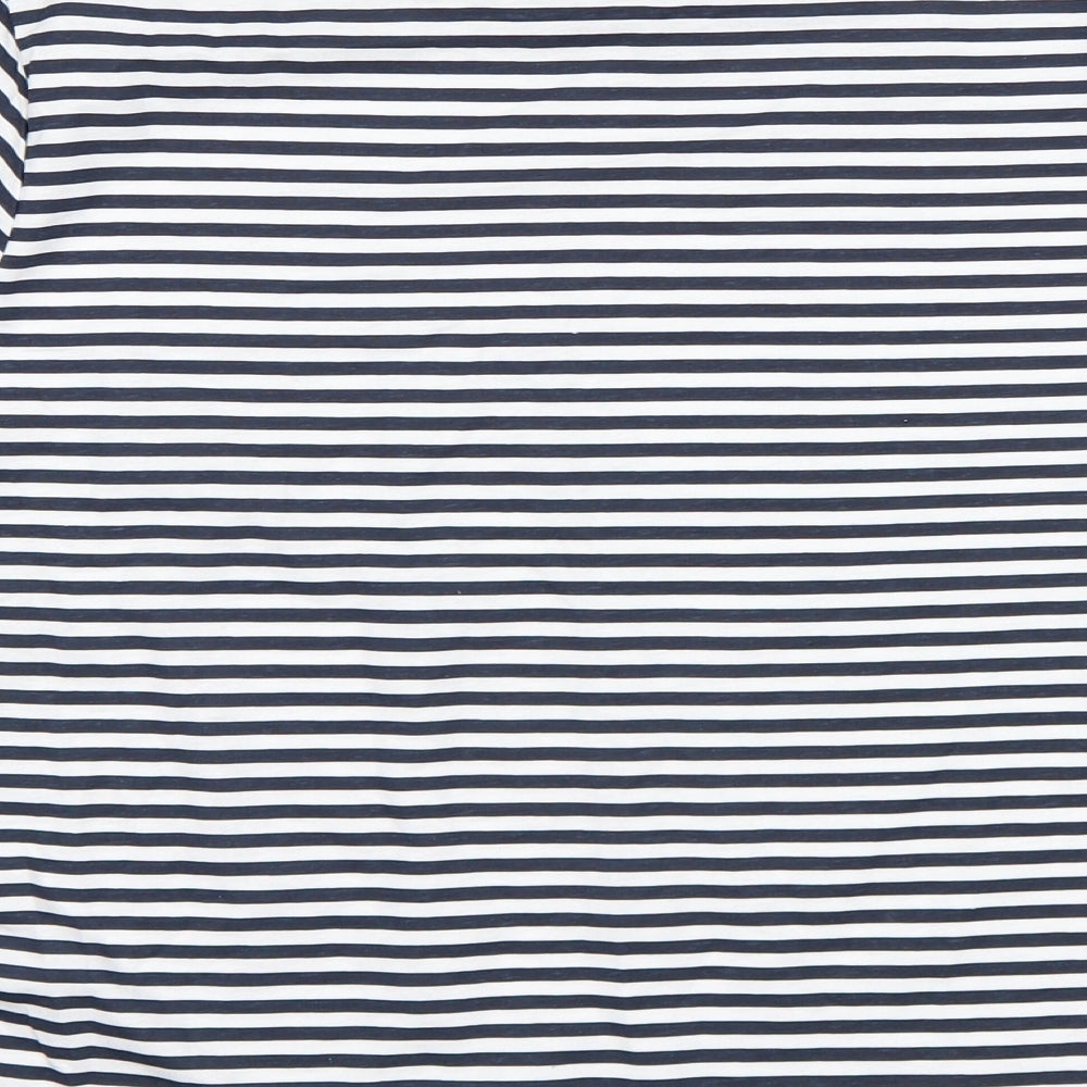anne de lancay Womens Multicoloured Striped  Basic T-Shirt Size M