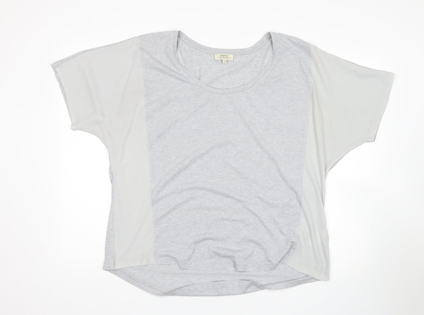 Papaya Womens Grey   Basic T-Shirt Size 18