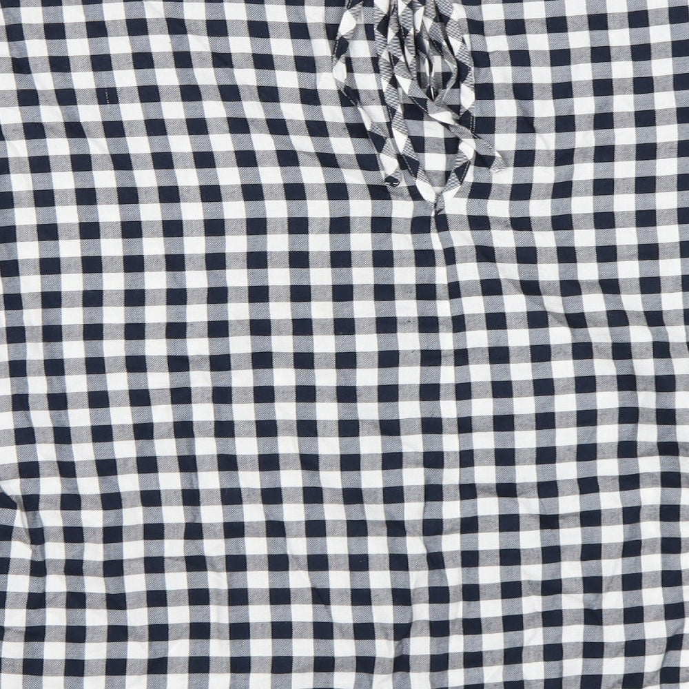 M&S Womens Multicoloured Check  Basic T-Shirt Size 16