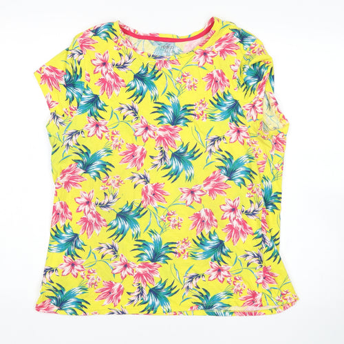 Pep&Co Womens Multicoloured Floral  Basic T-Shirt Size 20