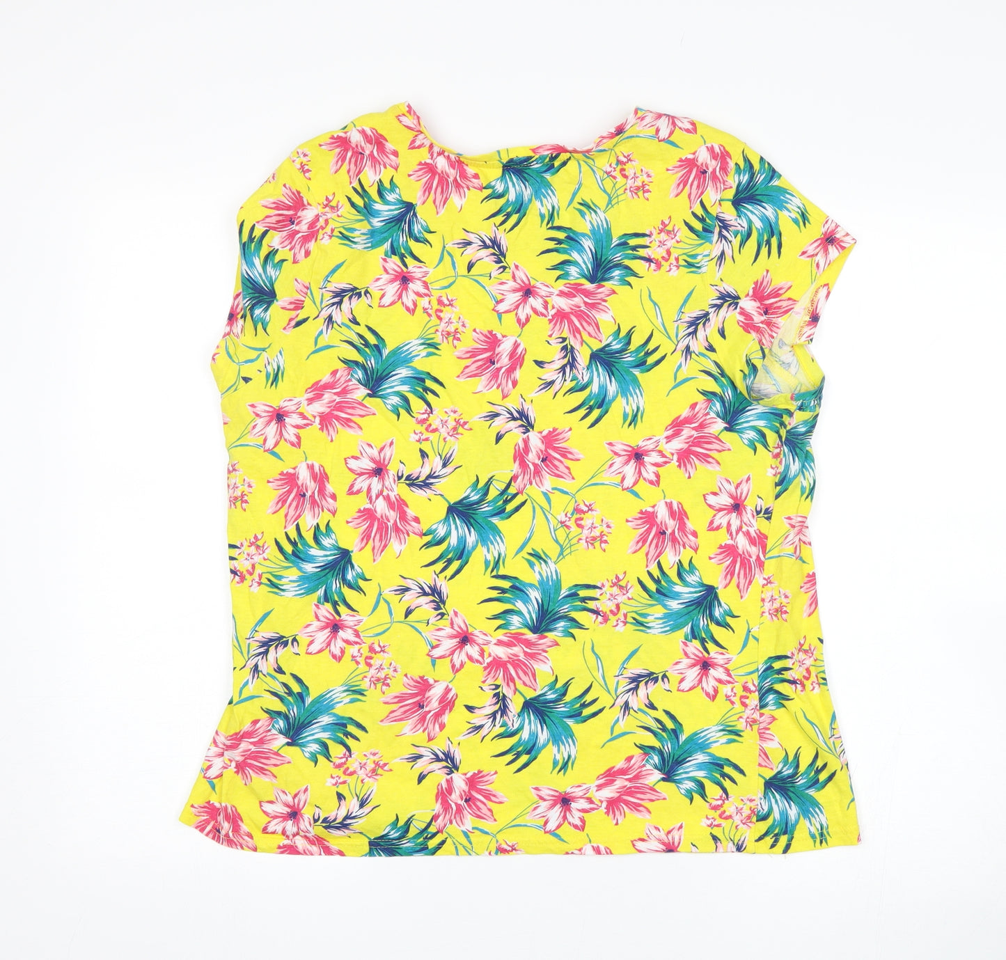 Pep&Co Womens Multicoloured Floral  Basic T-Shirt Size 20