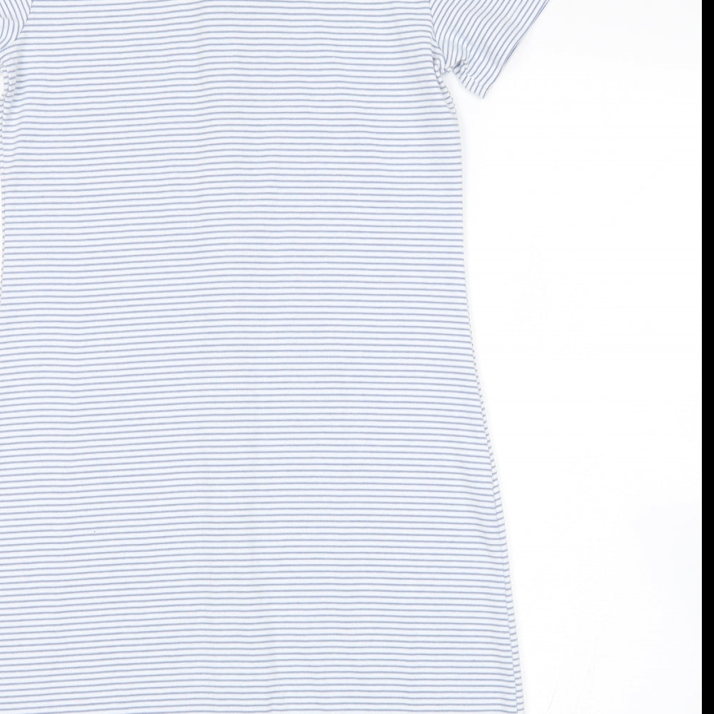 Primark Womens Multicoloured Striped  Shirt Dress  Size 10