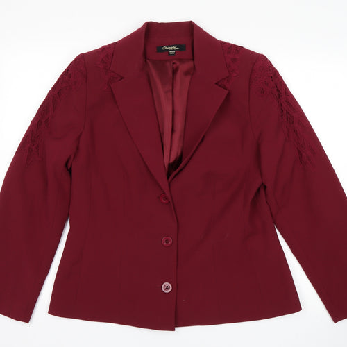 Changes By Together Womens Purple   Jacket Suit Jacket Size 14