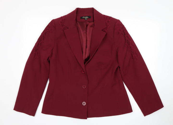 Changes By Together Womens Purple   Jacket Suit Jacket Size 14