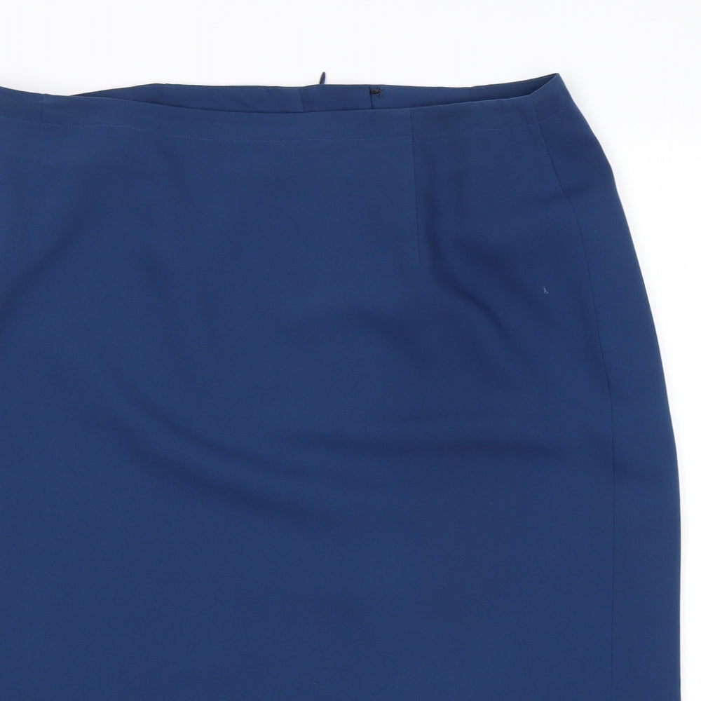 Windsmoor Womens Blue   Straight & Pencil Skirt Size 16