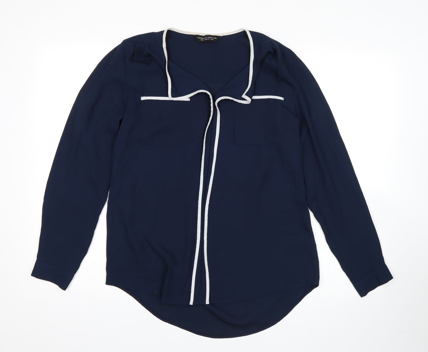 Dorothy Perkins Womens Blue   Basic Blouse Size 10