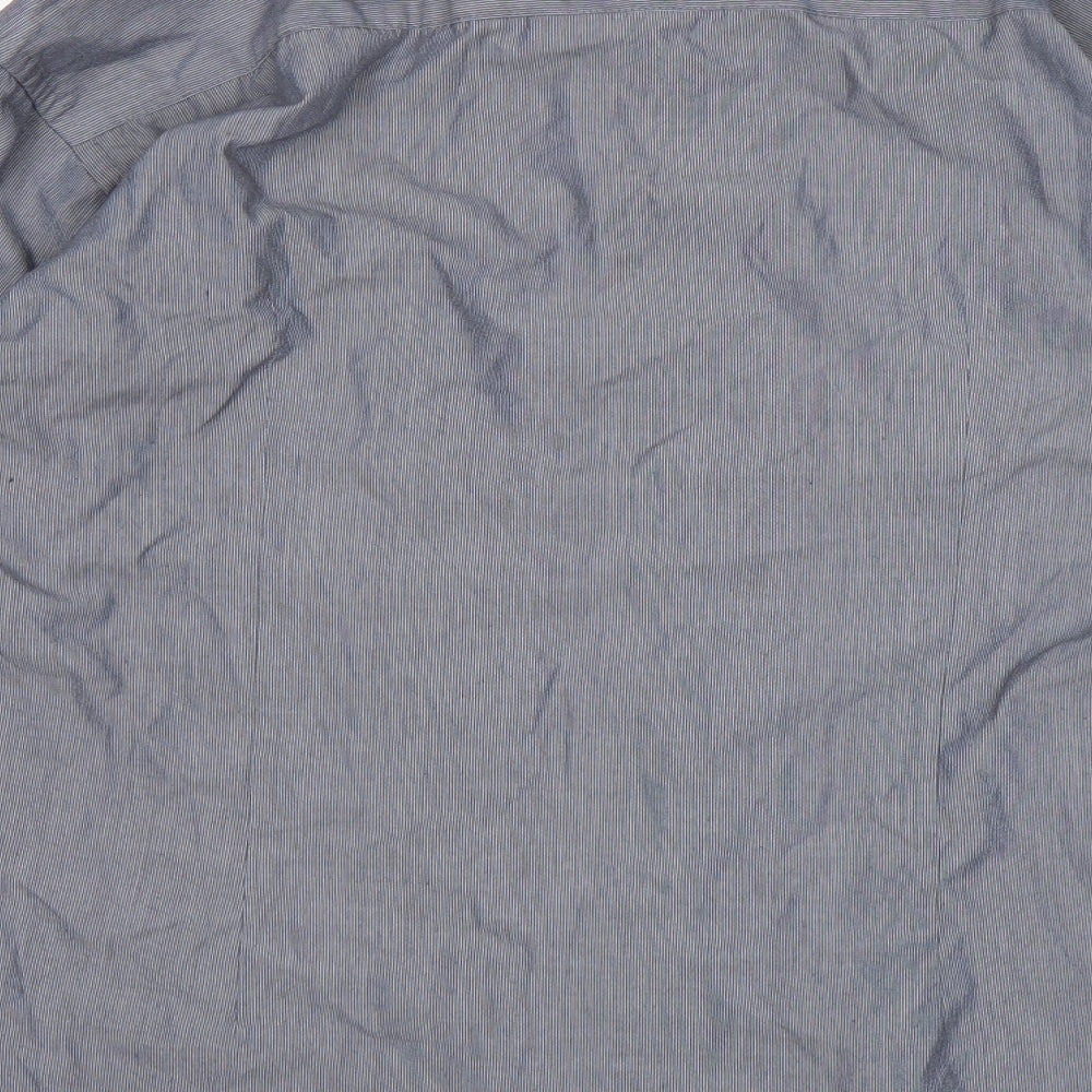 Cedar Wood State Mens Grey Pinstripe   Dress Shirt Size 17