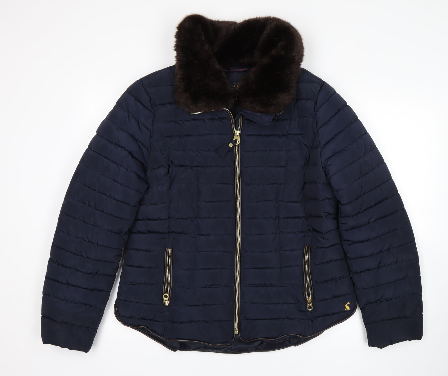 Joules Womens Blue   Puffer Jacket Coat Size 16