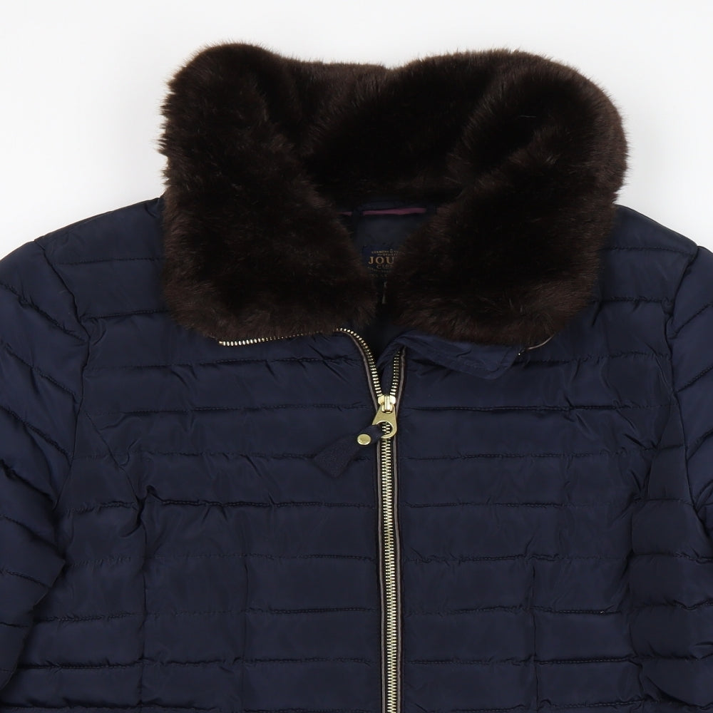 Joules Womens Blue   Puffer Jacket Coat Size 16