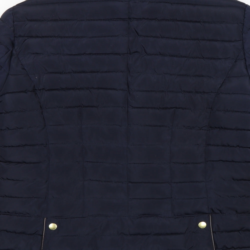 Joules Womens Blue   Puffer Jacket Coat Size 16