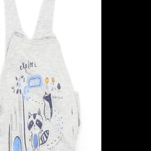 George Baby Grey   Babygrow One-Piece Size 3-6 Months  - Explore the Woods