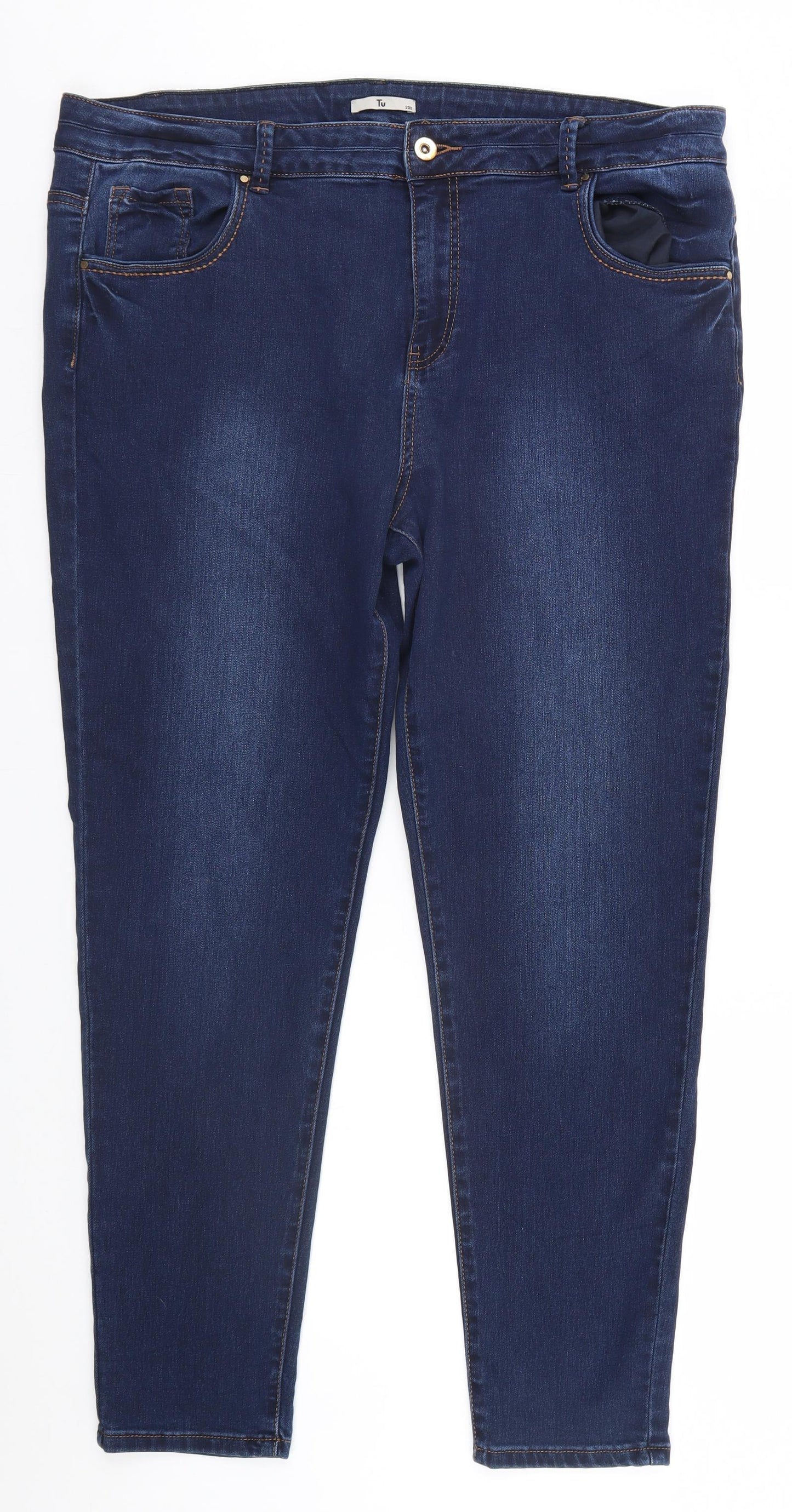 TU Womens Blue   Straight Jeans Size 20 L27 in
