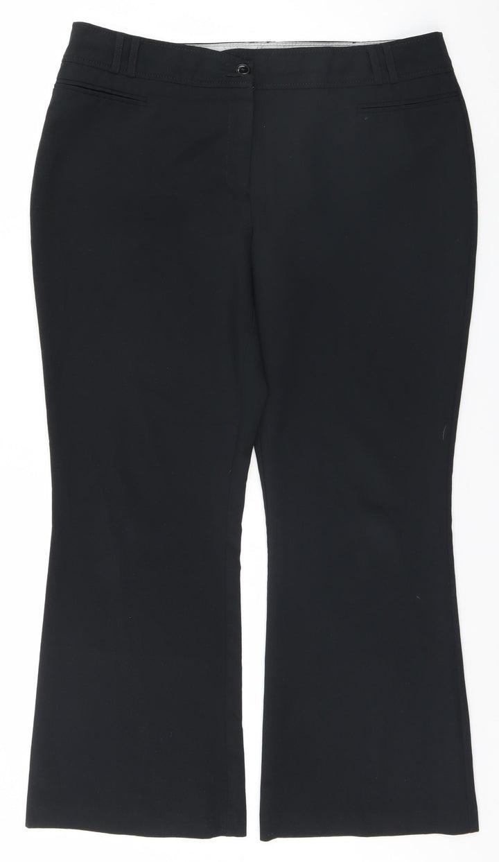 Dorothy Perkins Womens Black Trousers Size 16 L28 in