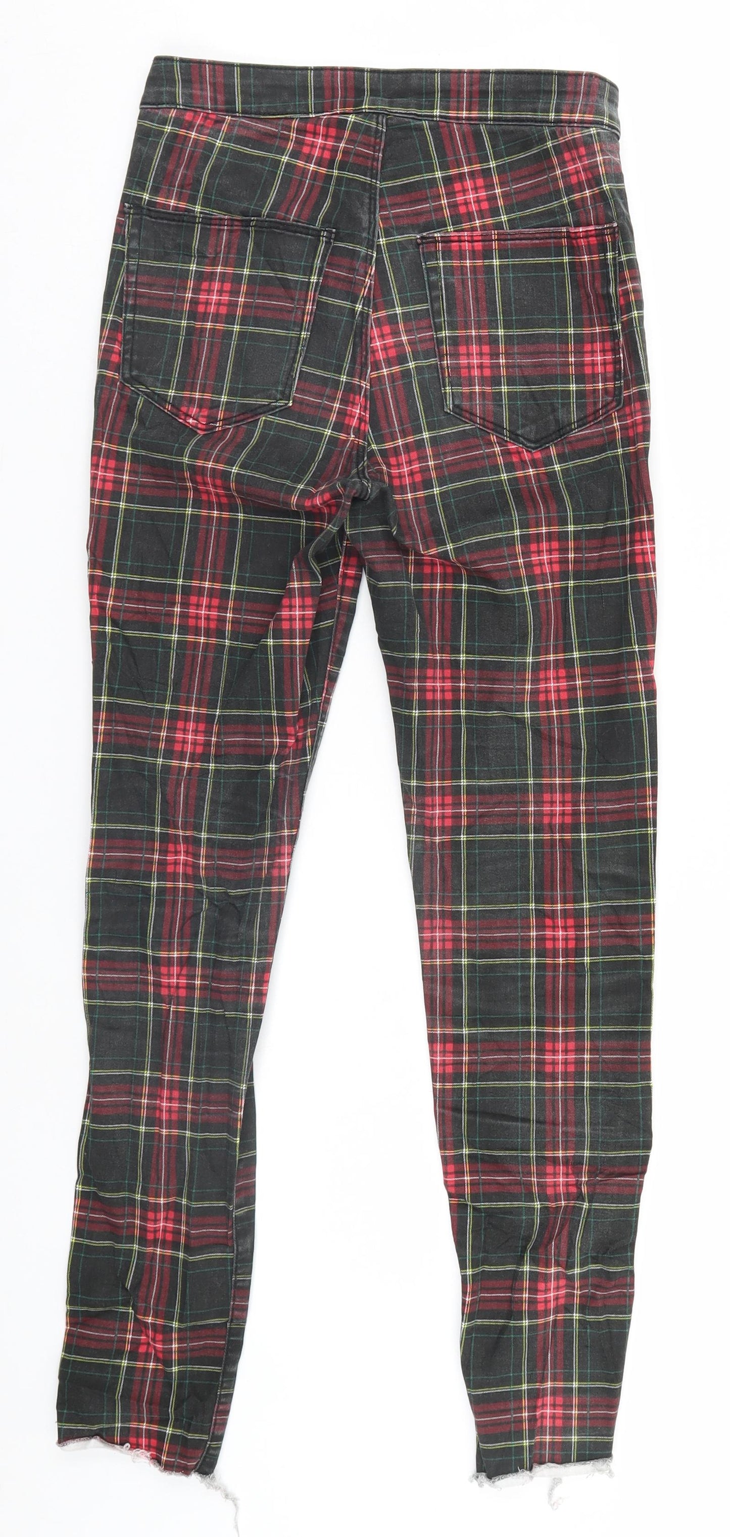 Divided Womens Brown Plaid  Skinny Jeans Size 8 L27 in