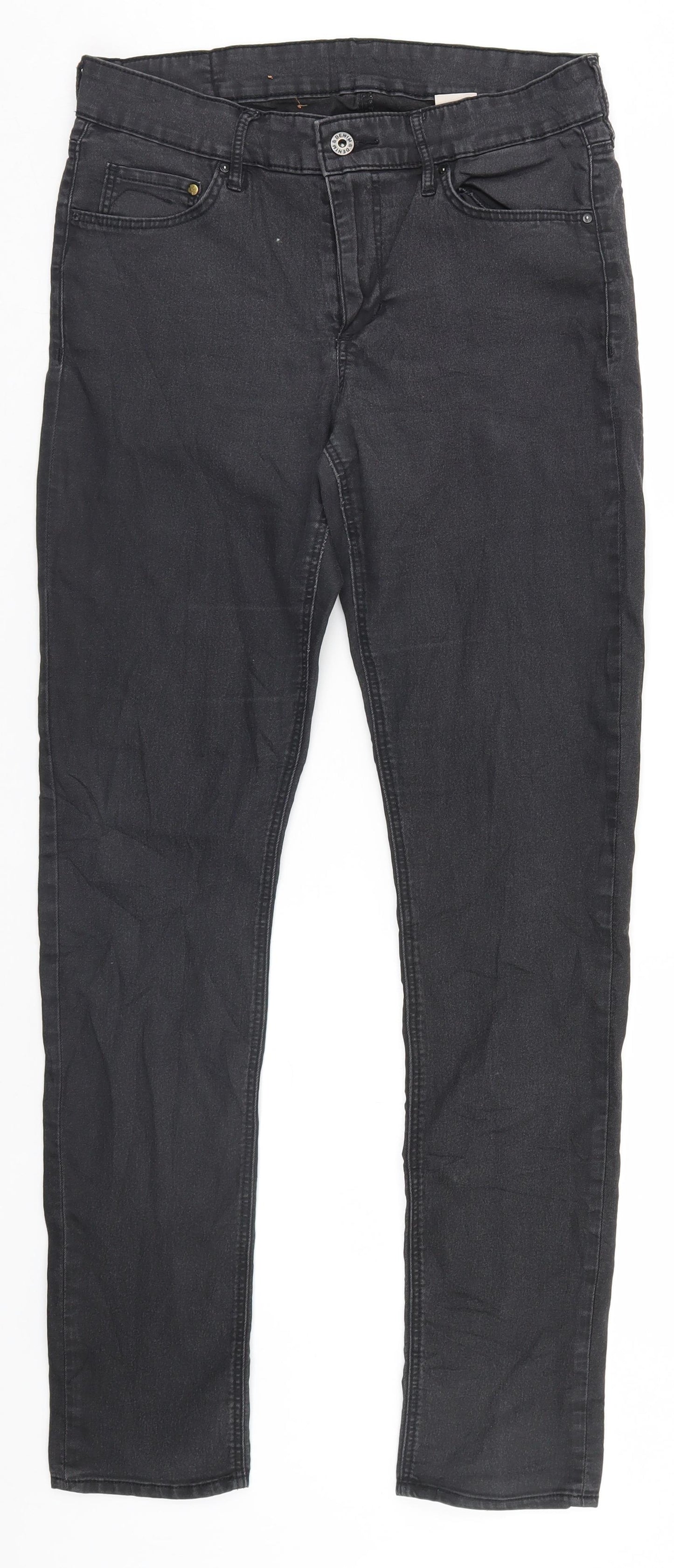 Preworn Womens Grey   Straight Jeans  L30 in