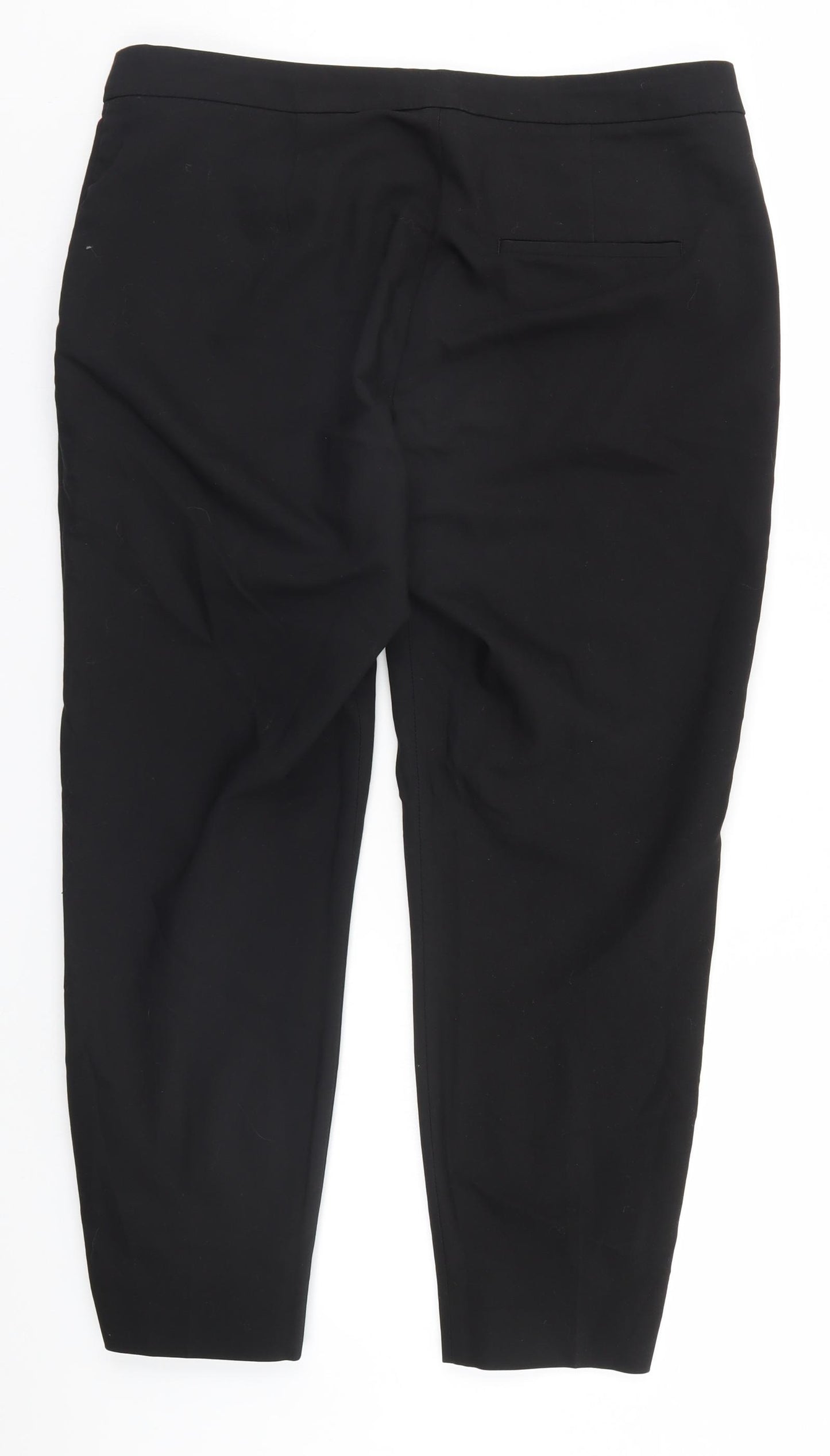 H&M Womens Black   Trousers  Size 12 L24 in