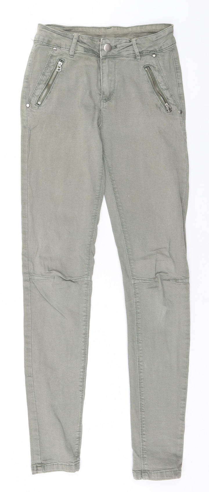Preworn Womens Beige Skinny Jeans Size S L29 in