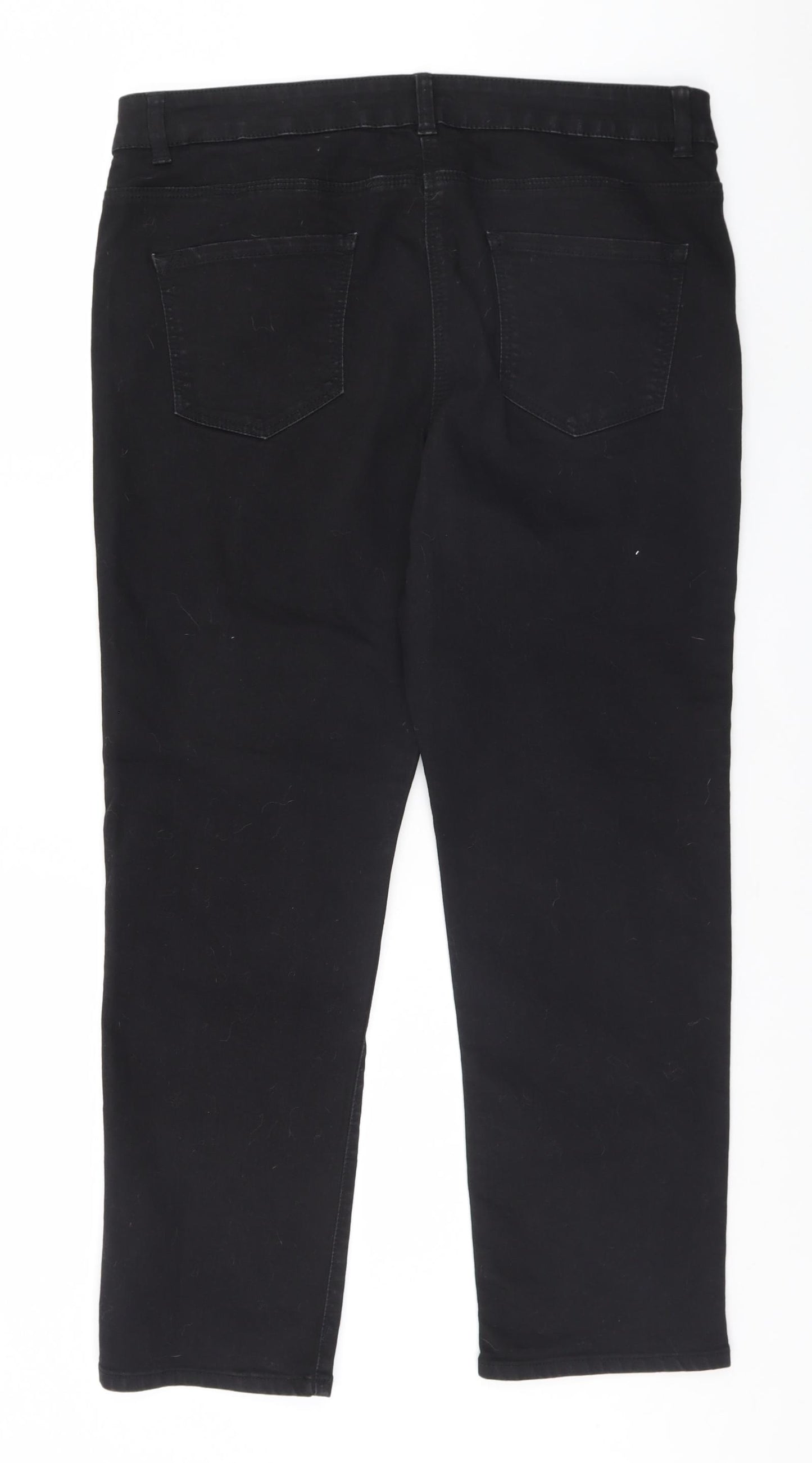 Bonmarché Womens Black   Straight Jeans Size 16 L26 in
