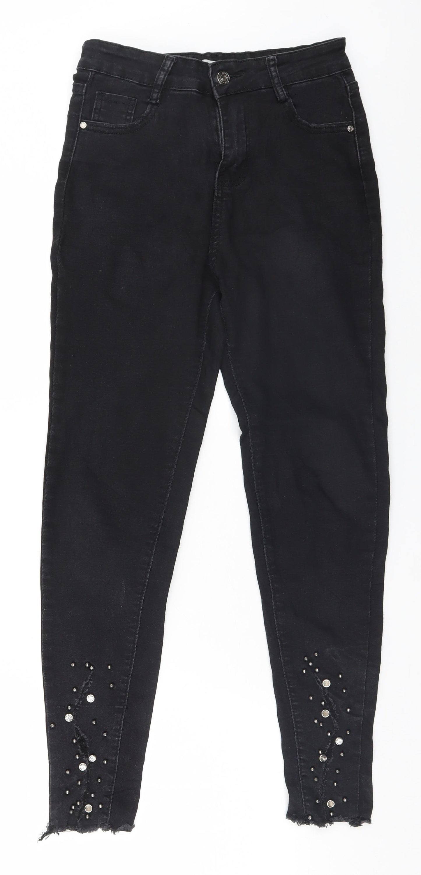 Preworn Womens Black   Straight Jeans Size 10 L26 in