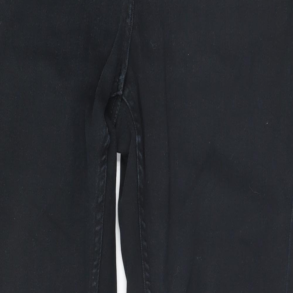 NEXT Womens Black   Straight Jeans Size 12 L27 in