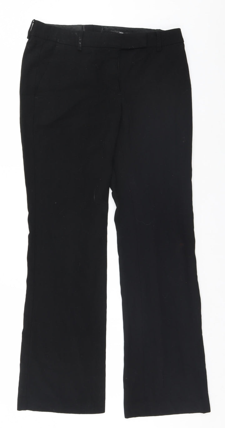 H&M Womens Black Trousers Size 10 L31 in