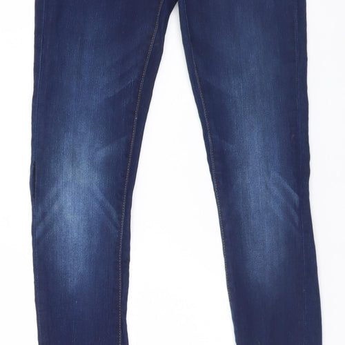 Denim & Co. Womens Blue   Straight Jeans Size 8 L32 in