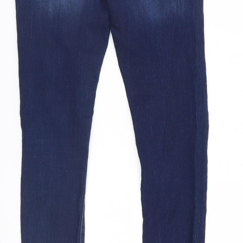 Denim & Co. Womens Blue   Straight Jeans Size 8 L32 in